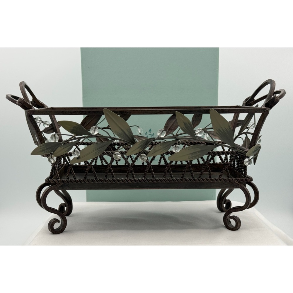 Partylite P8695 Garden Lites Brick Tray Votive Holder - For 3 Wick - NEW In Box